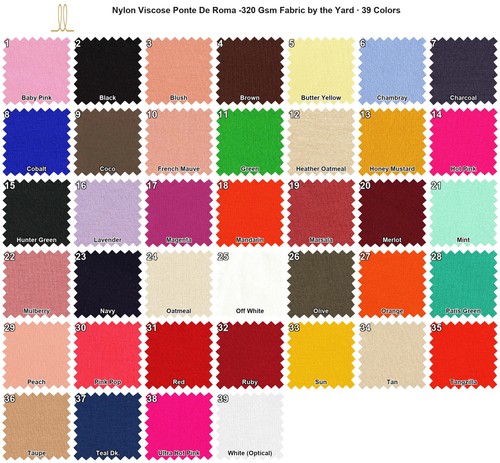 Nylon viscose ponte roma - ponte, de